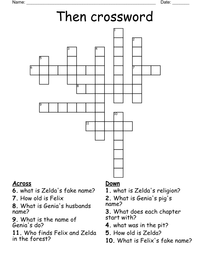 Then crossword