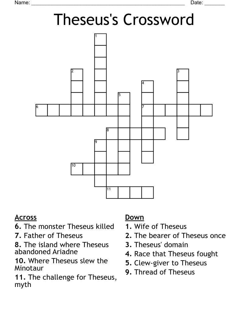 Theseus's Crossword 
