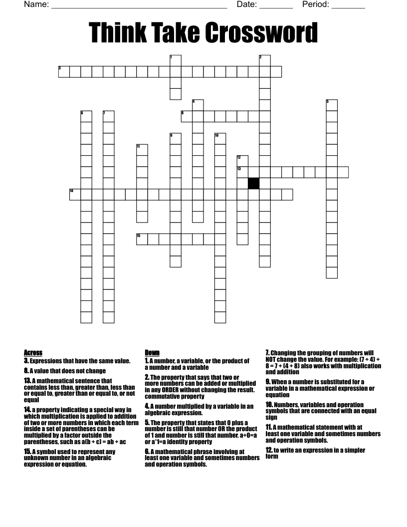 Think Take Crossword