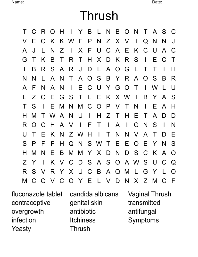 Thrush Word Search