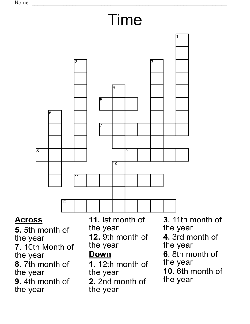 Time Crossword
