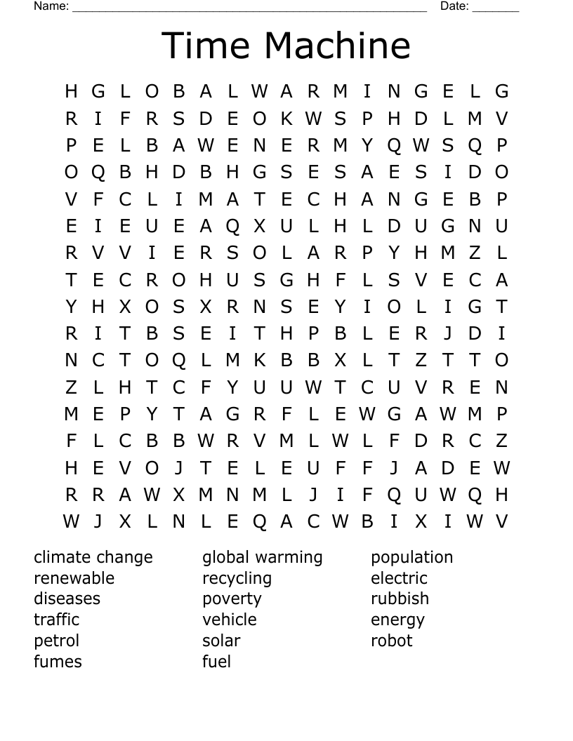Time Machine Word Search