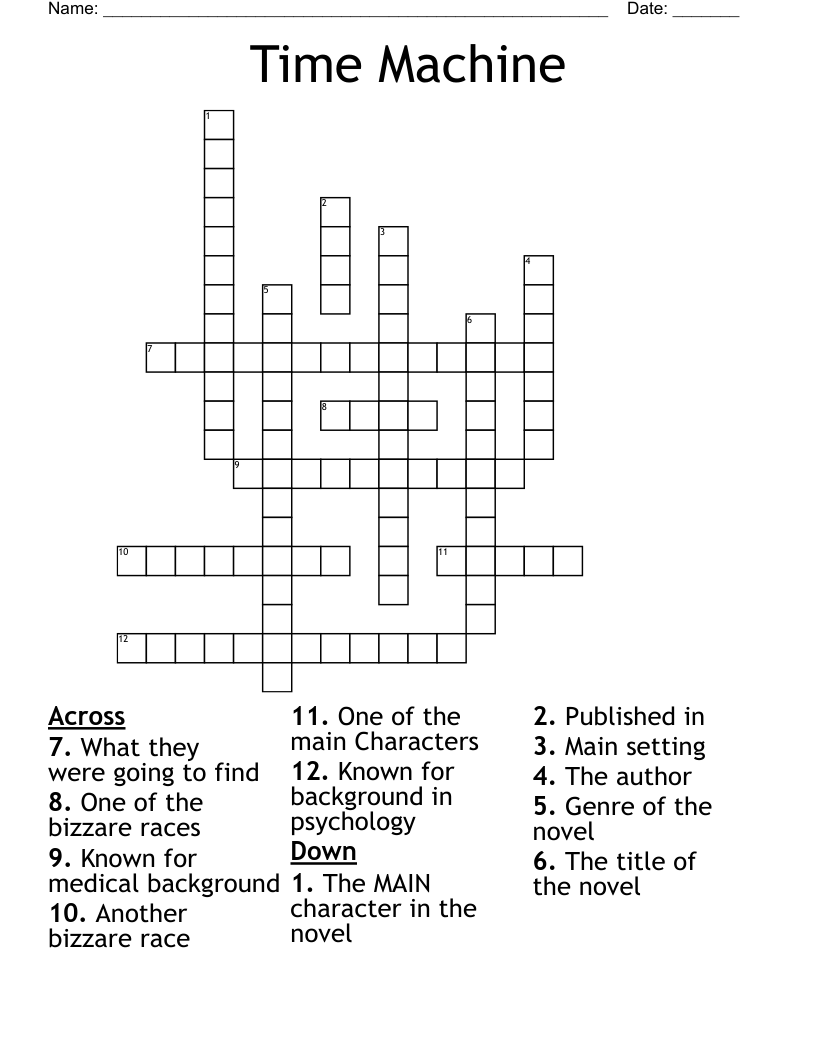 Time Machine Crossword