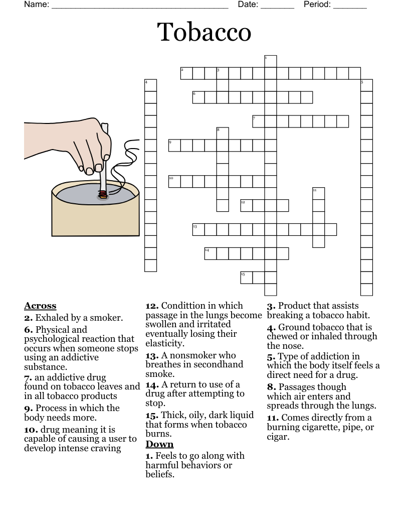 Tobacco Crossword