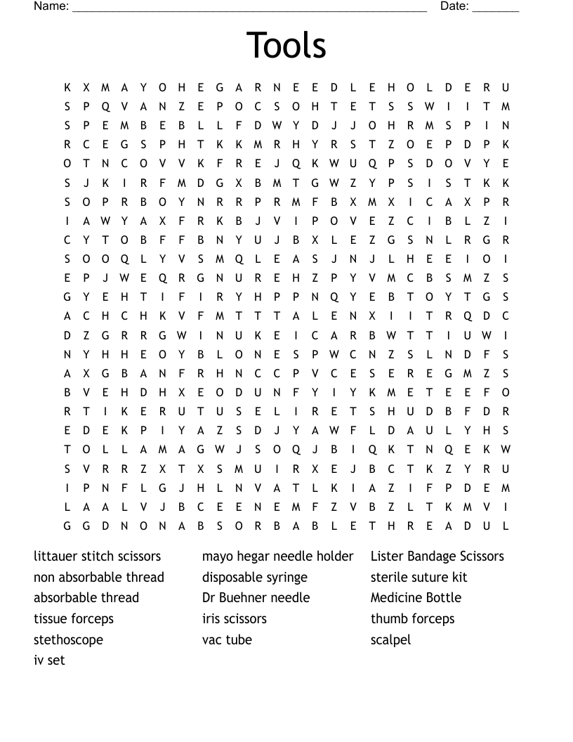 Tools  Word Search