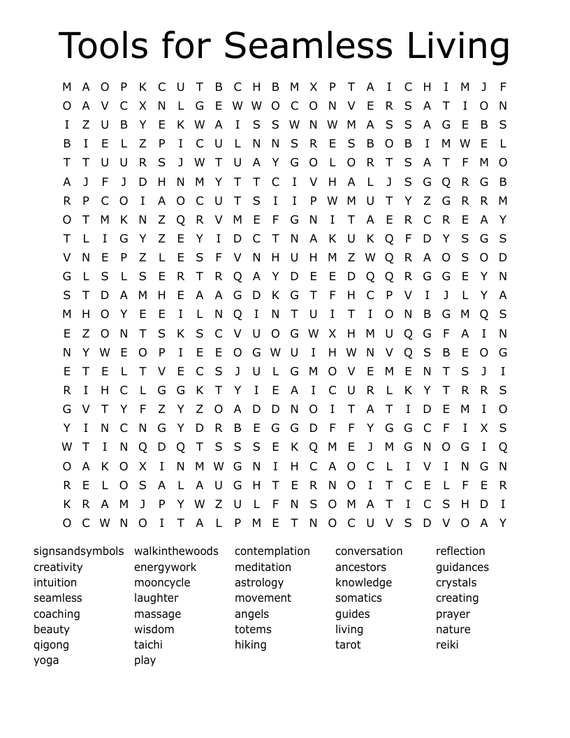 Tools for Seamless Living Word Search