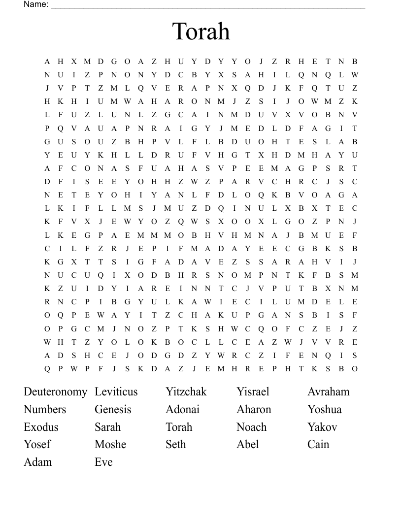 Torah Word Search