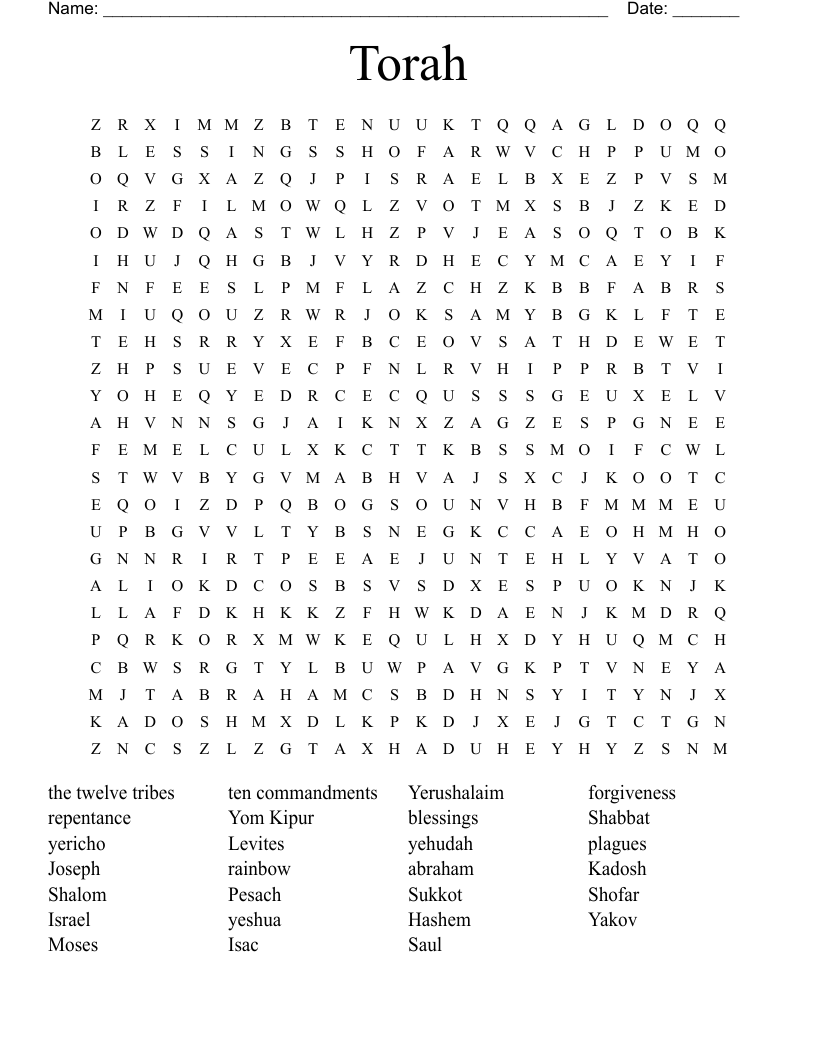 Torah Word Search