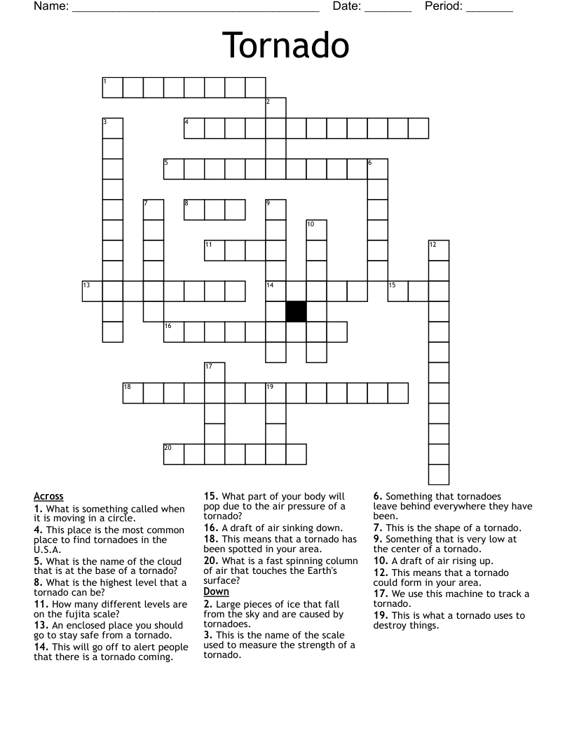 Tornado Crossword