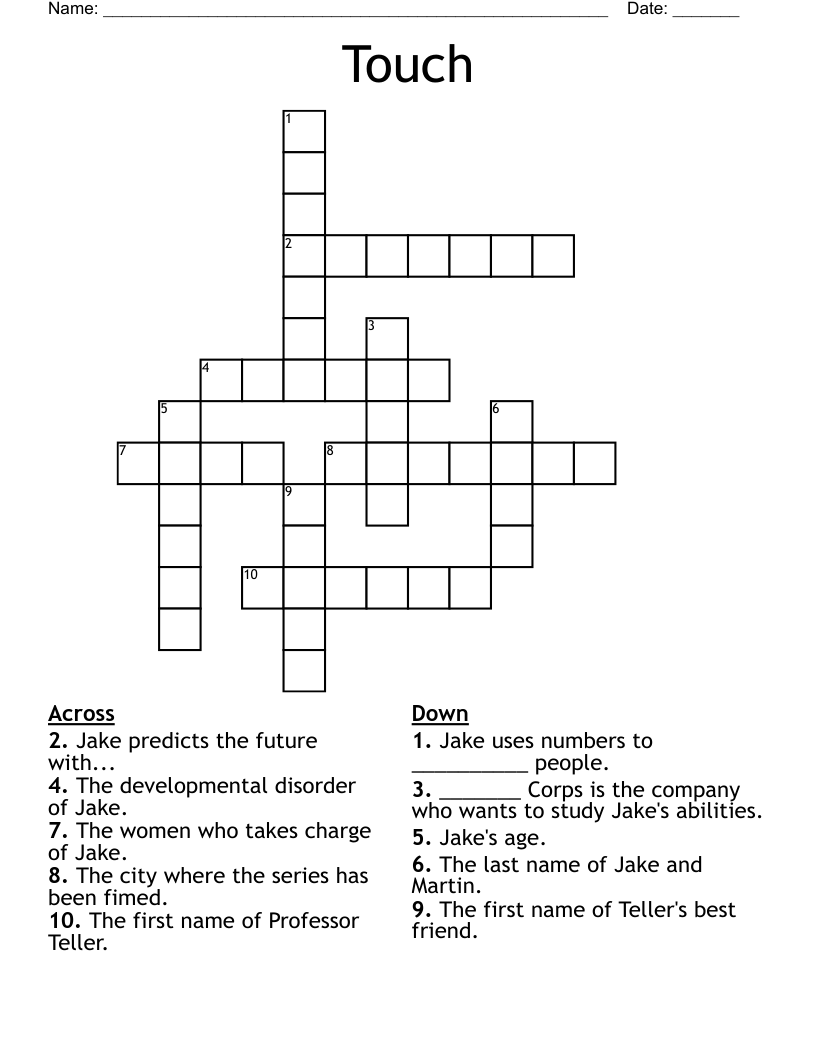 Touch Crossword