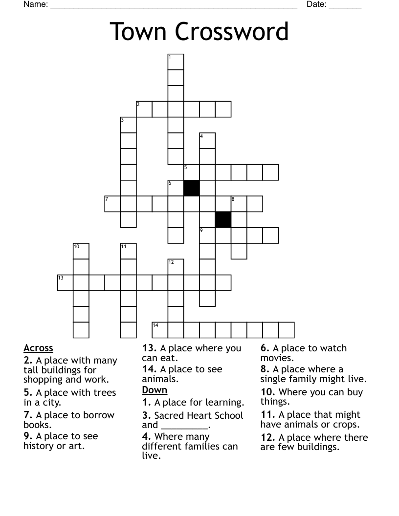Town Crossword