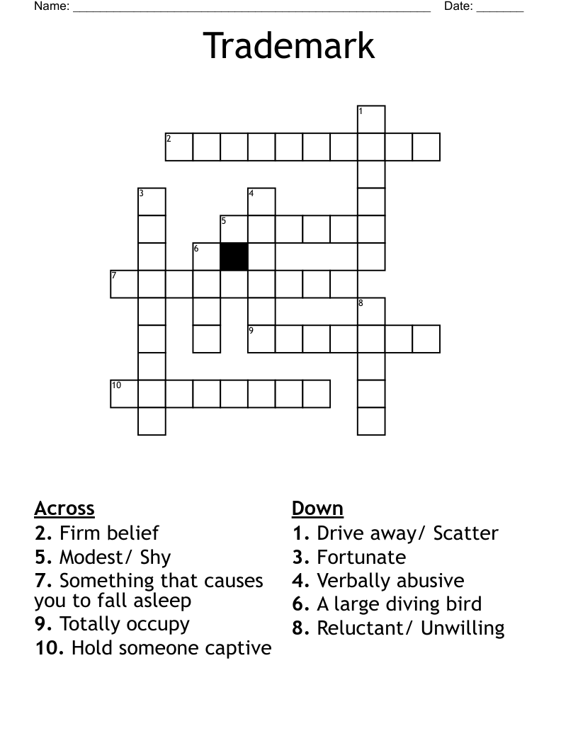 Trademark Crossword