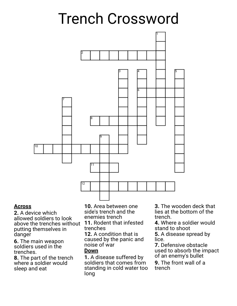 Trench Crossword
