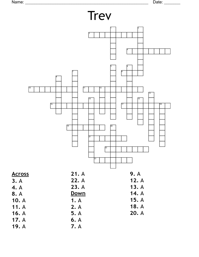 Trev Crossword