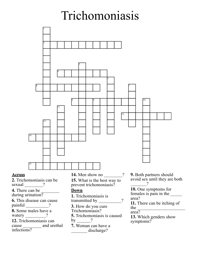 Trichomoniasis  Crossword