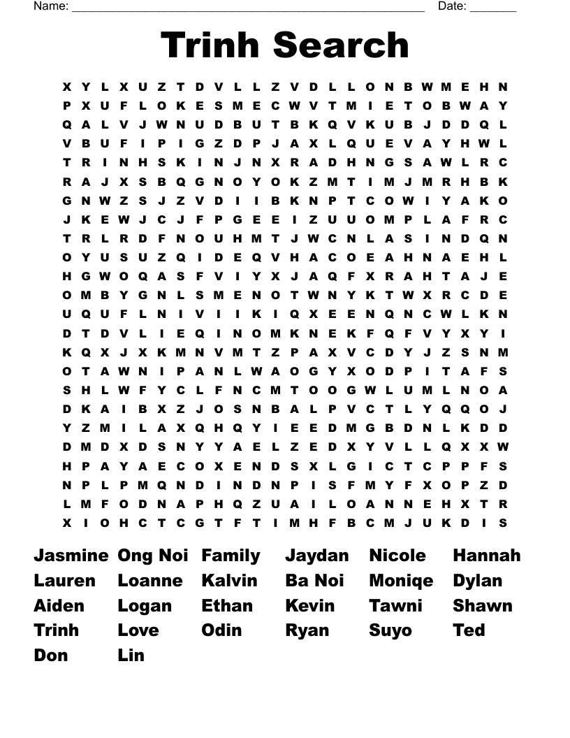 Trinh Search Word Search