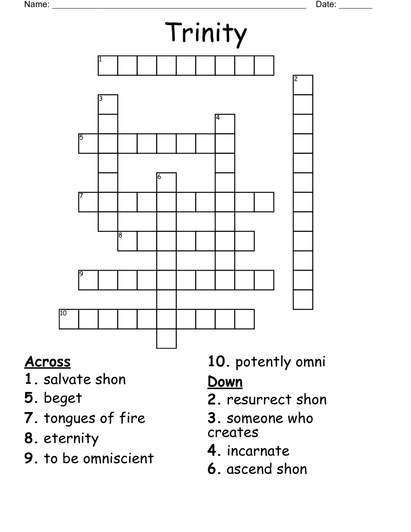 Trinity Crossword