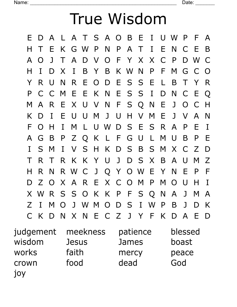True Wisdom Word Search