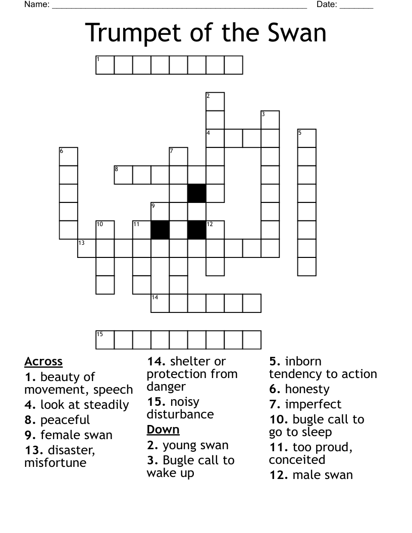 Trumpet of the Swan Crossword
