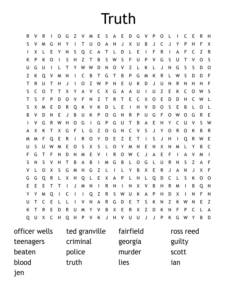 Truth Word Search