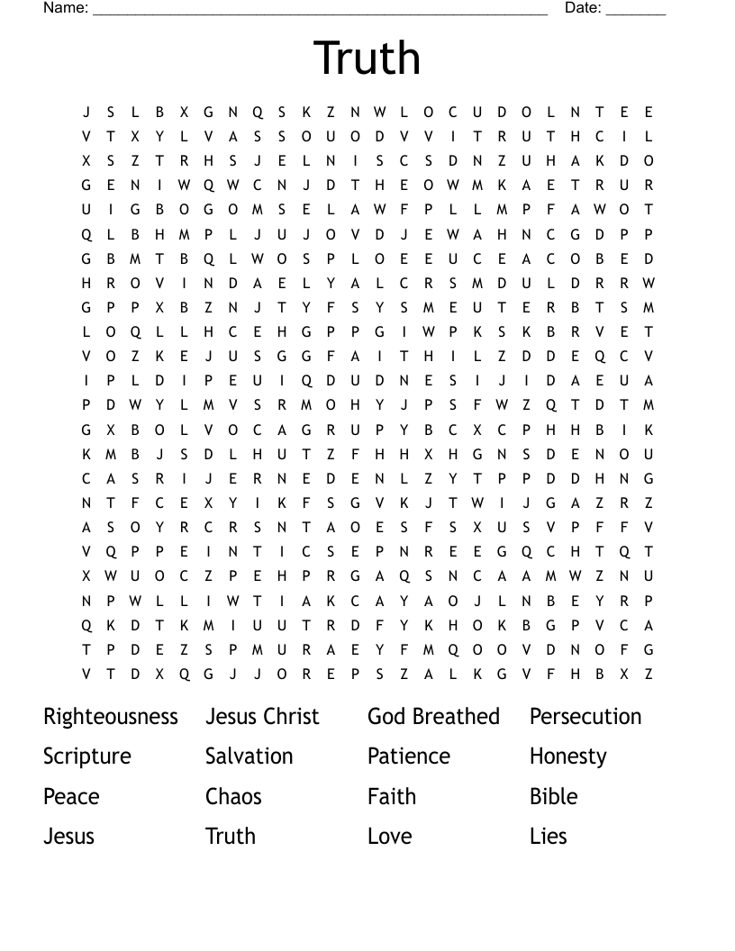 Truth Word Search
