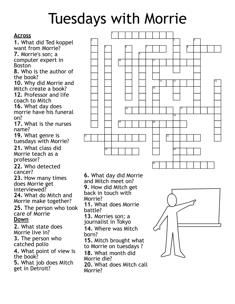 Tuesdays with Morrie Crossword