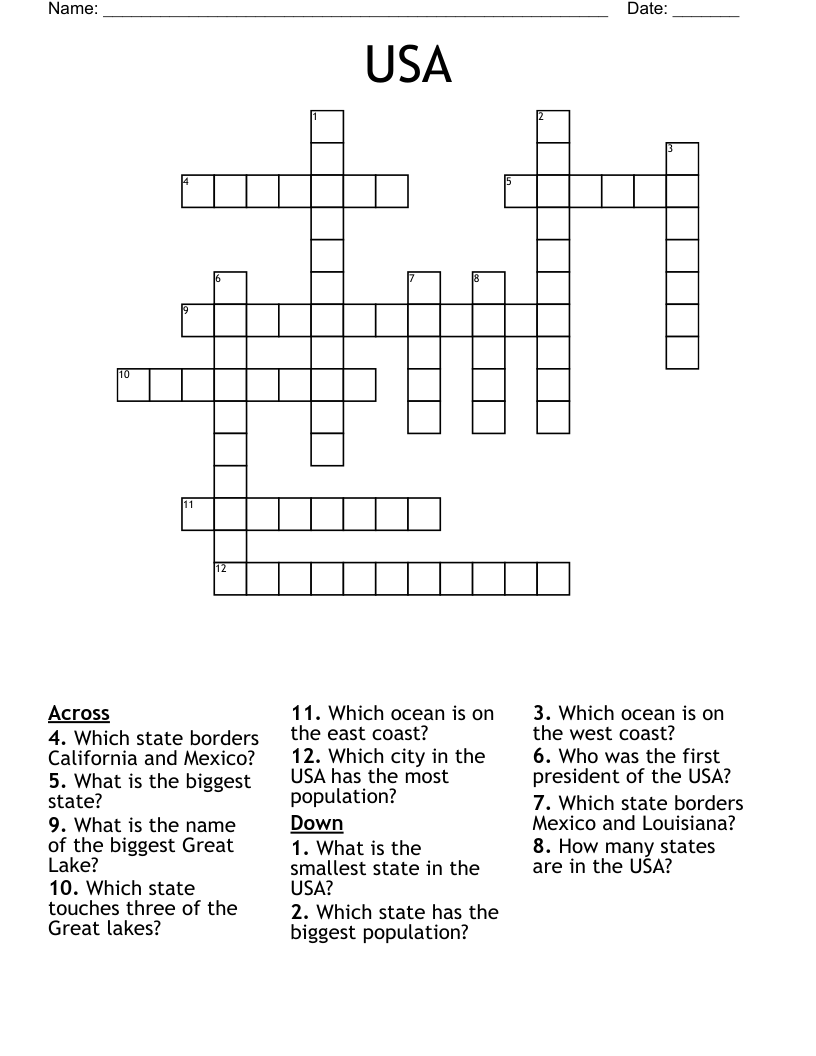USA Crossword