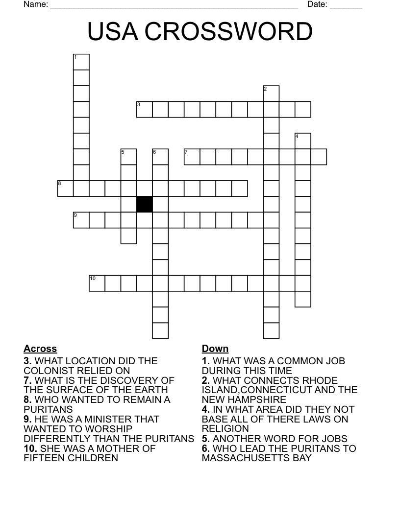 USA CROSSWORD