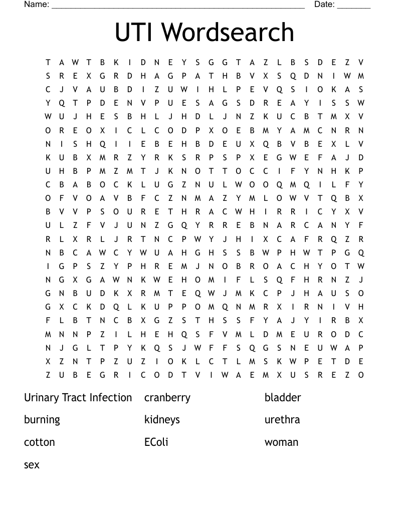 UTI Wordsearch