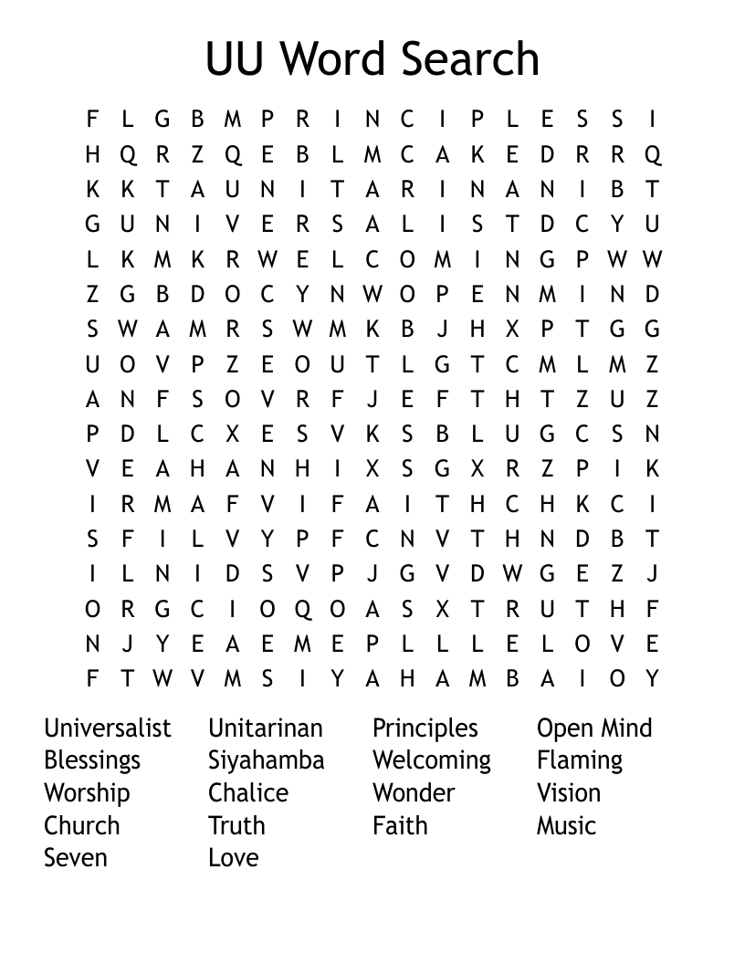 UU Word Search