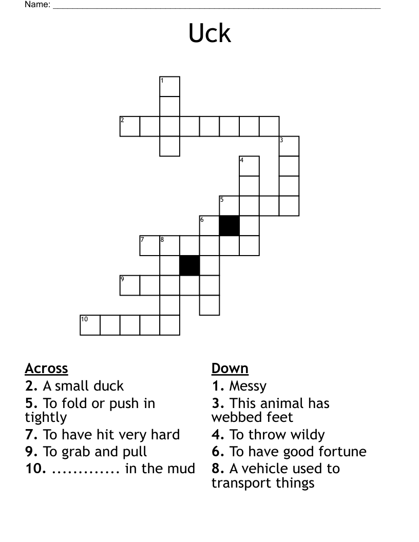 Uck Crossword
