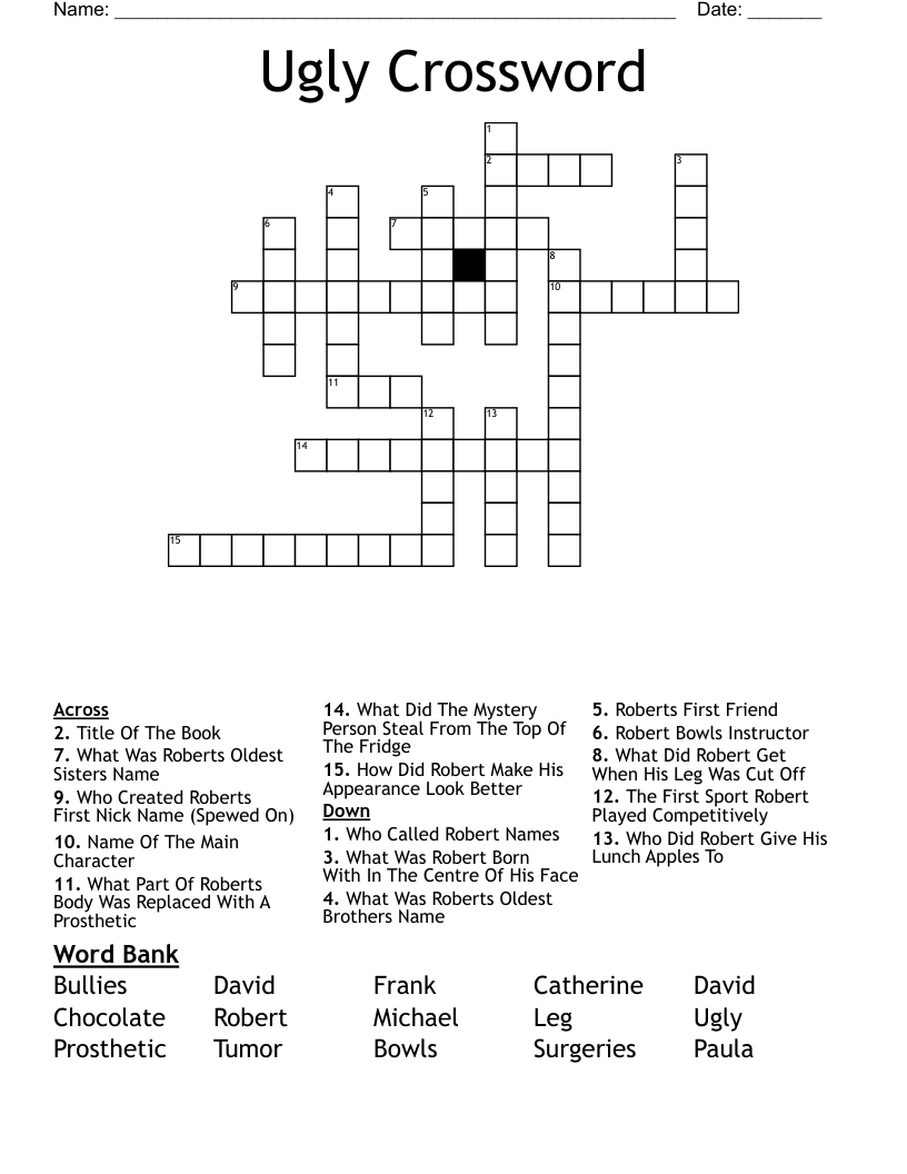 Ugly Crossword 