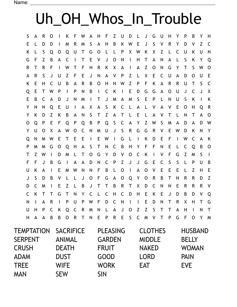 Uh_OH_Whos_In_Trouble Word Search