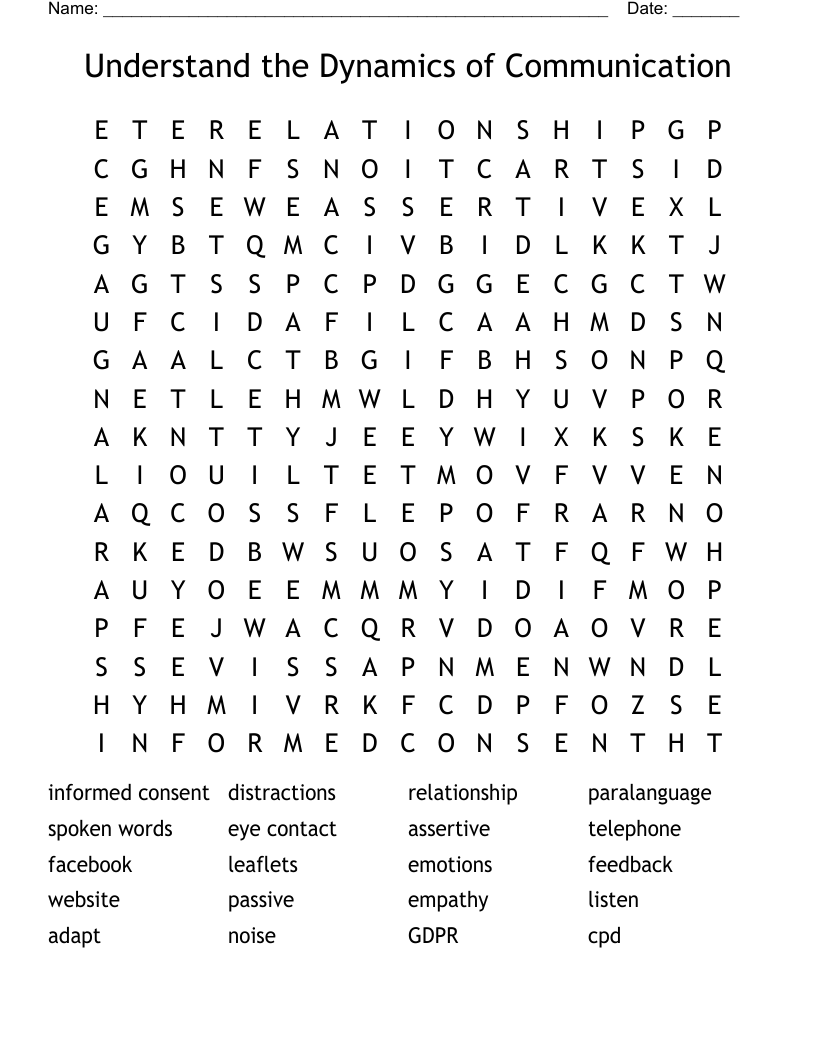 Understand the Dynamics of Communication Word Search
