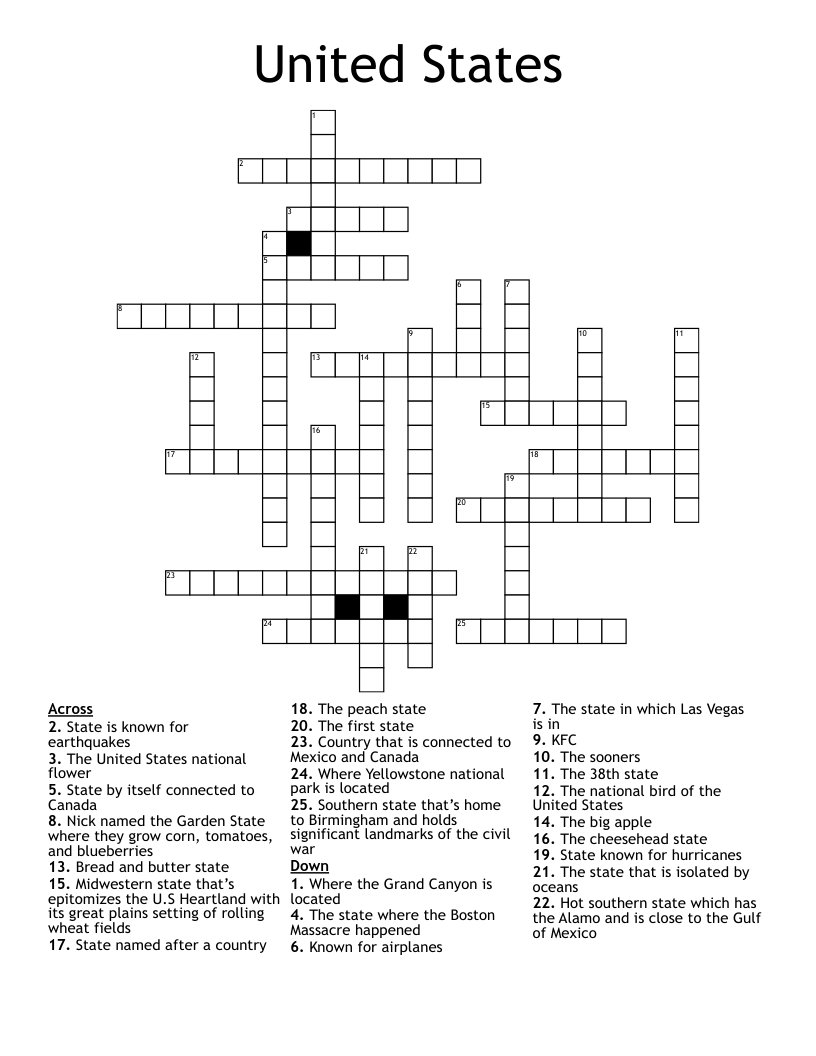 United States  Crossword