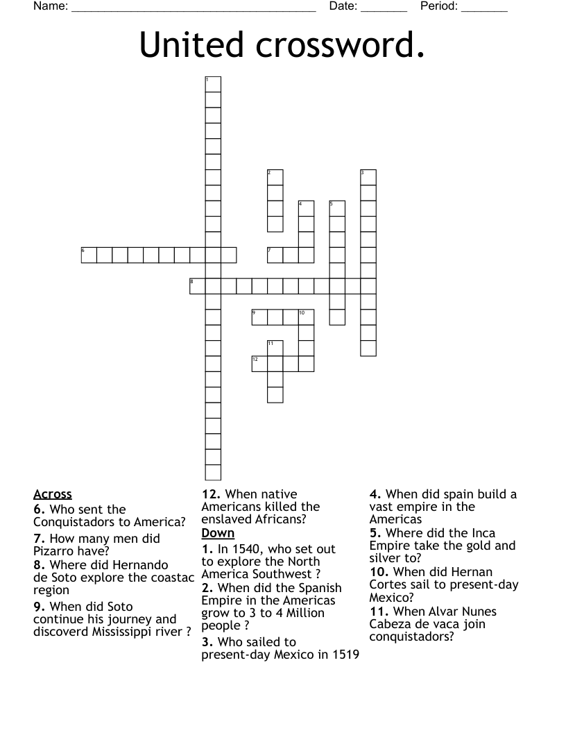 United crossword.