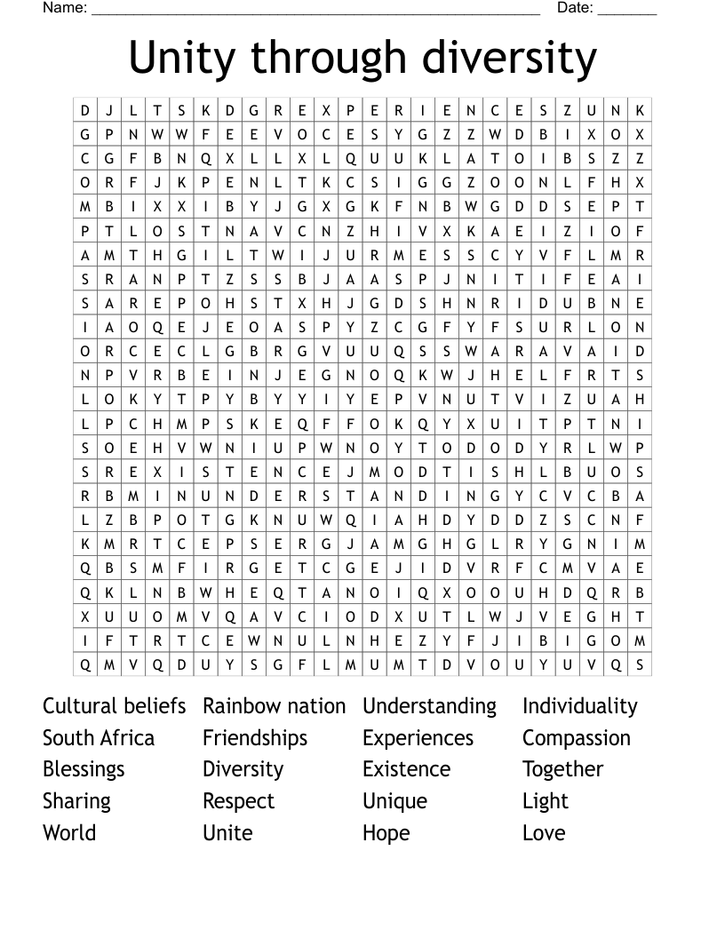 Unity through diversity 