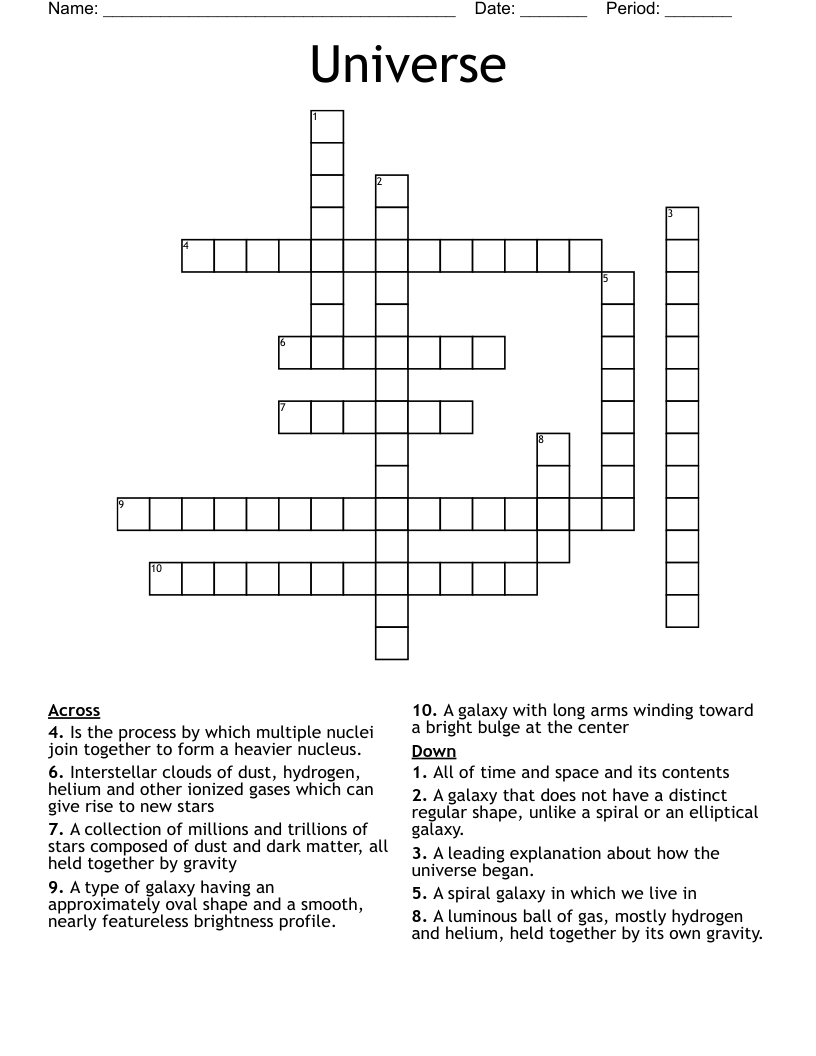 Universe Crossword
