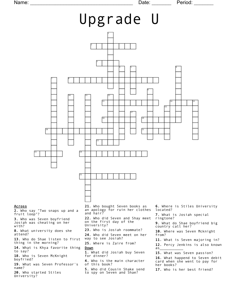 Upgrade U Crossword