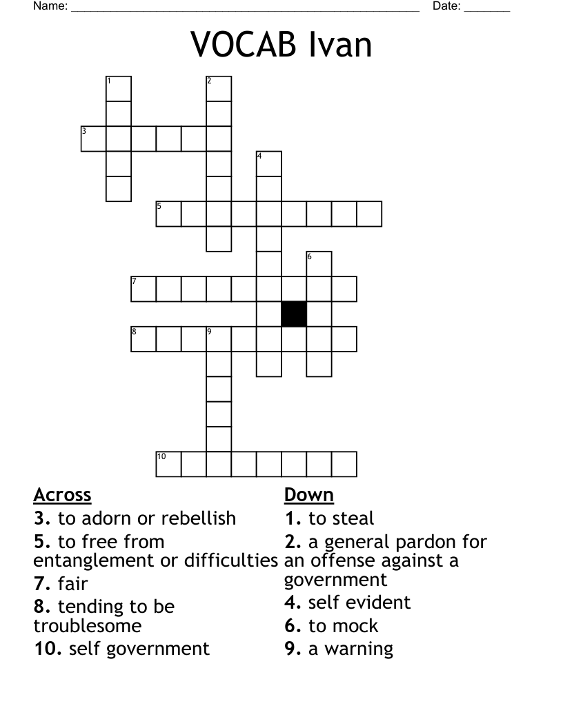 VOCAB          Ivan Crossword