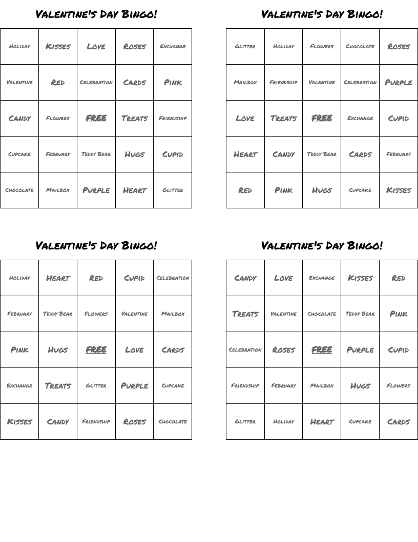 Valentine's Day Bingo!