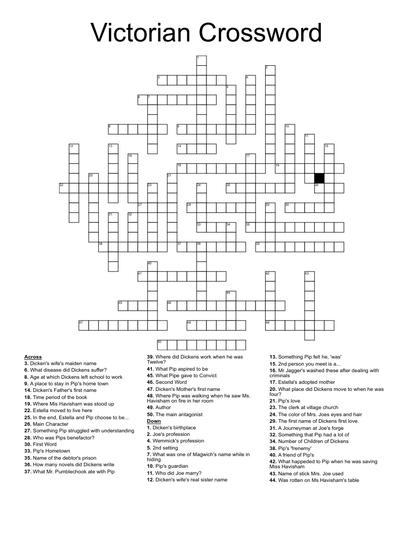 Victorian Crossword