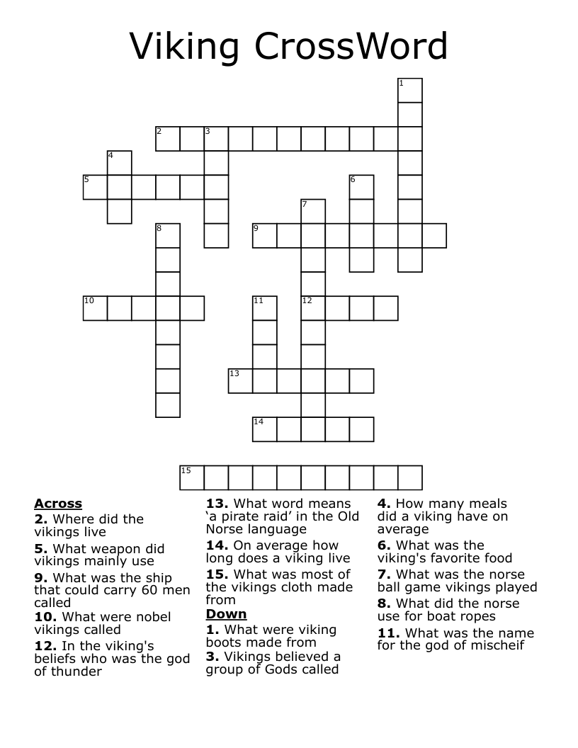 Viking CrossWord