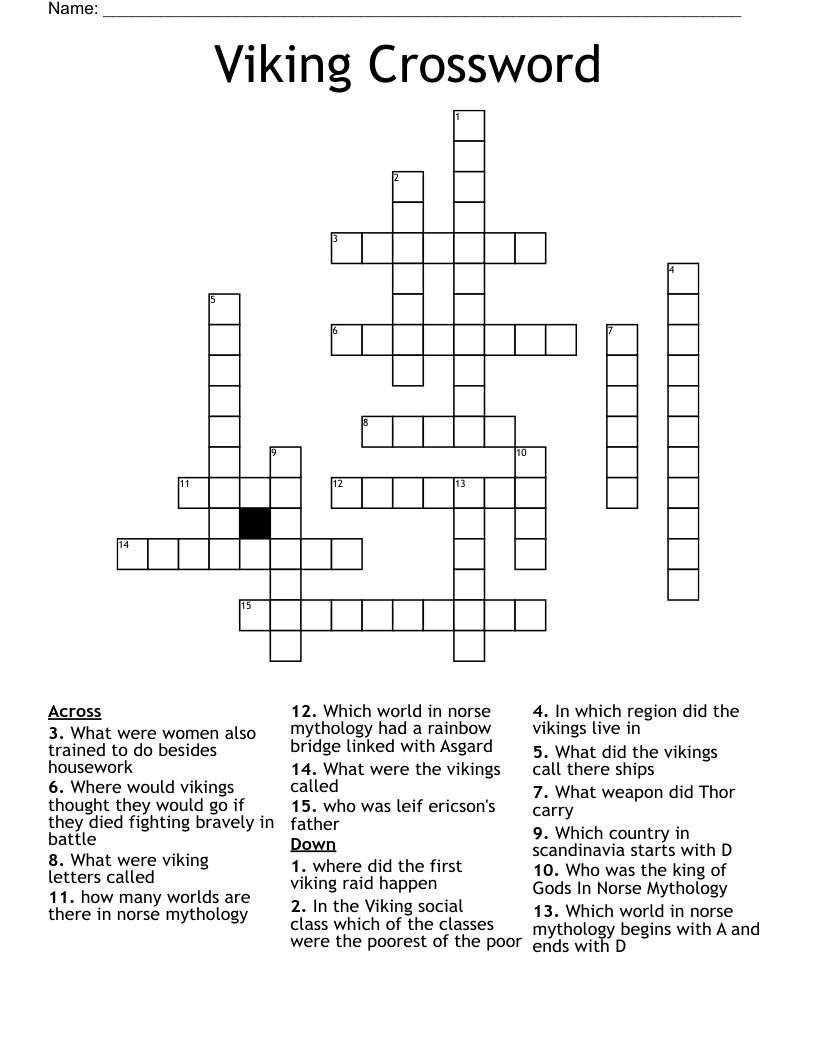 Viking Crossword
