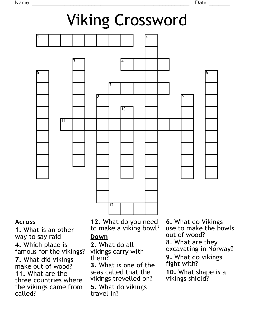 Viking Crossword