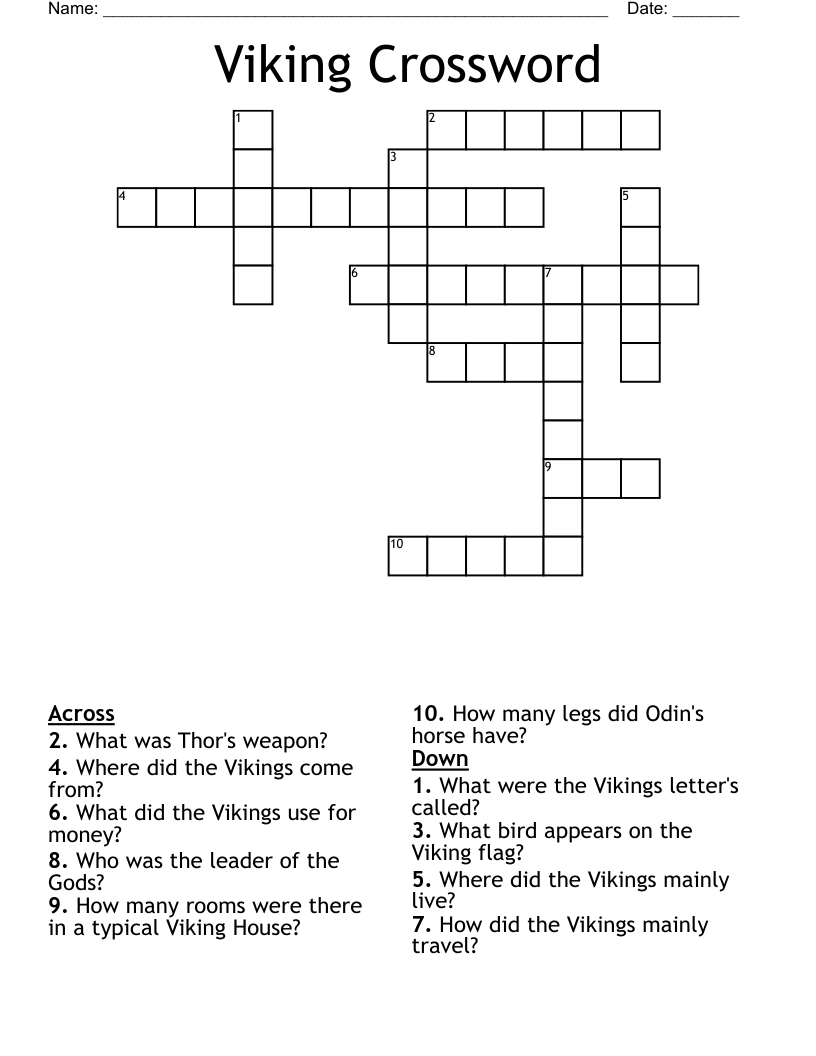 Viking Crossword