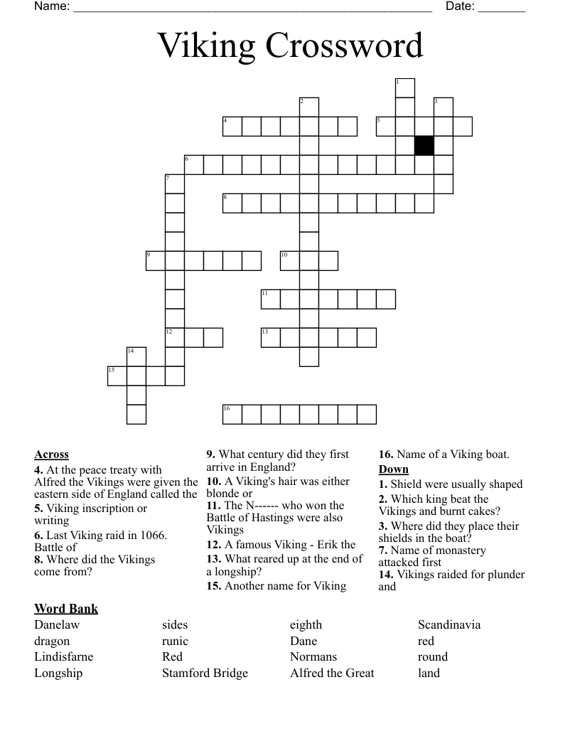 Viking Crossword