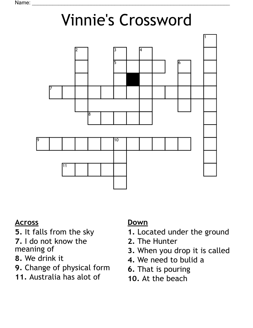 Vinnie's Crossword