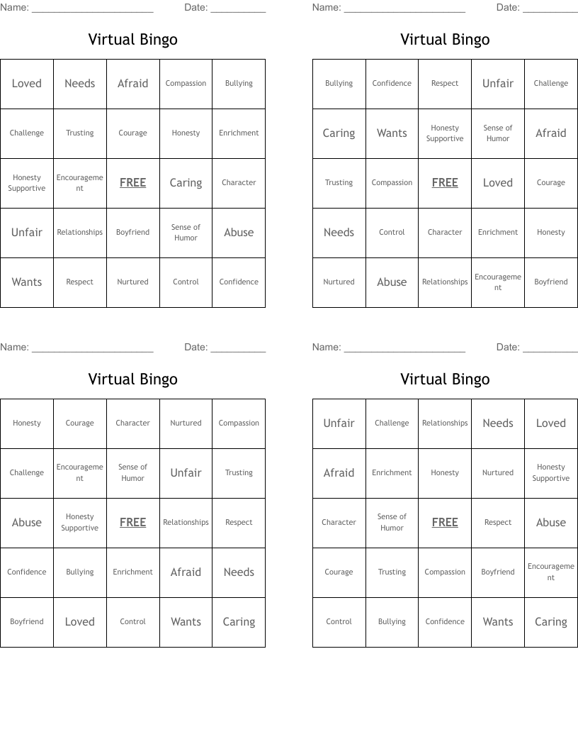 Virtual Bingo