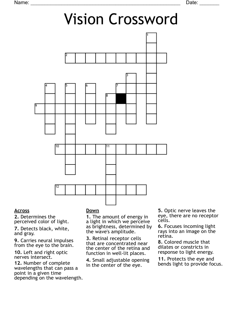Vision Crossword